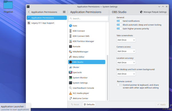 KDE Plasma 6.5. Скругленные углы, разрешения для Flatpak, ночные обои KDE Plasma 6.5. Скругленные углы, разрешения для Flatpak, ночные обои