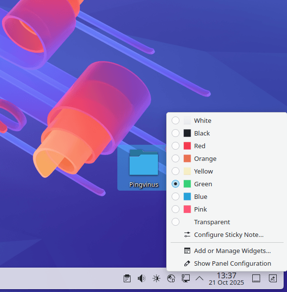 KDE Plasma 6.5. Скругленные углы, разрешения для Flatpak, ночные обои KDE Plasma 6.5. Скругленные углы, разрешения для Flatpak, ночные обои